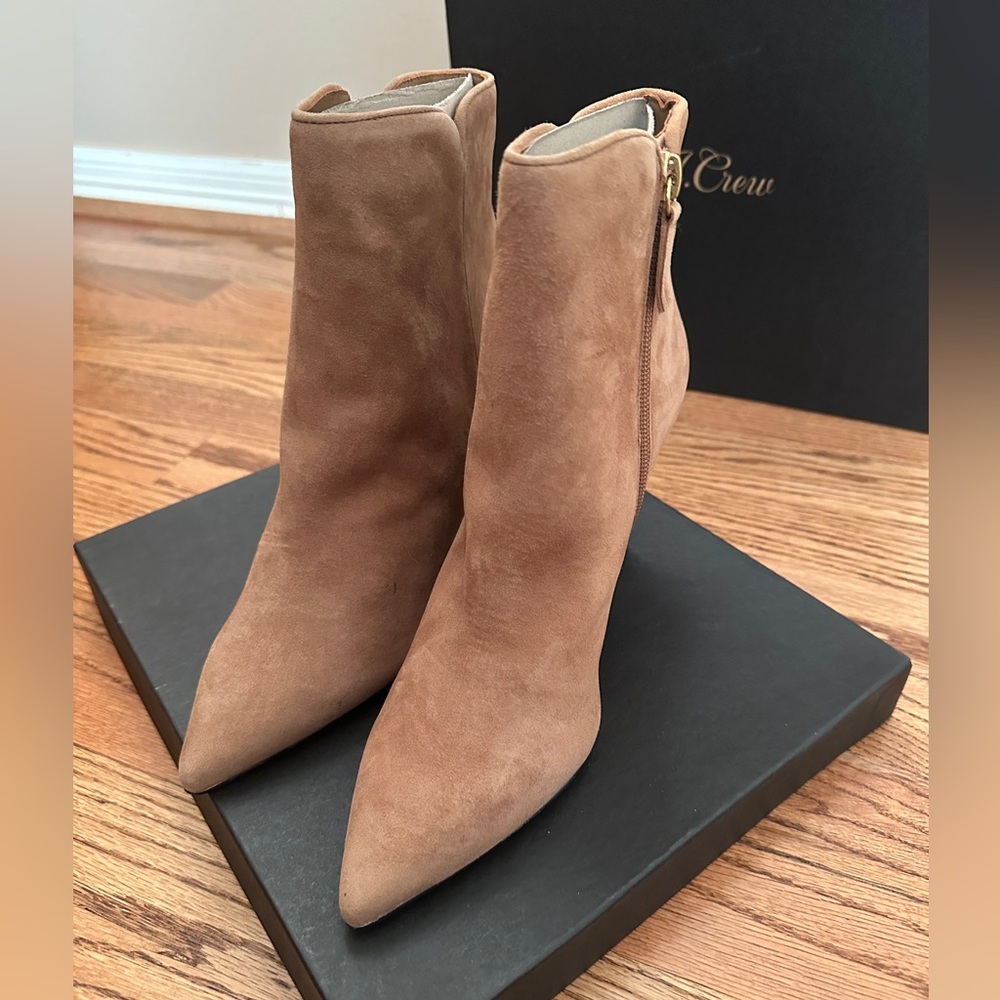J. Crew Pointed-toe ankle boots in suede - Picture 6 of 12